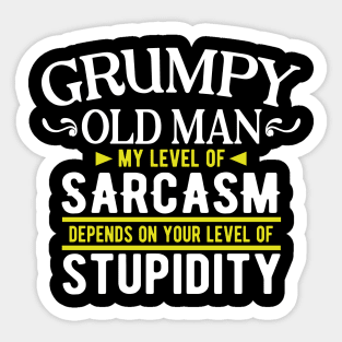 Grumpy Old Man Sticker